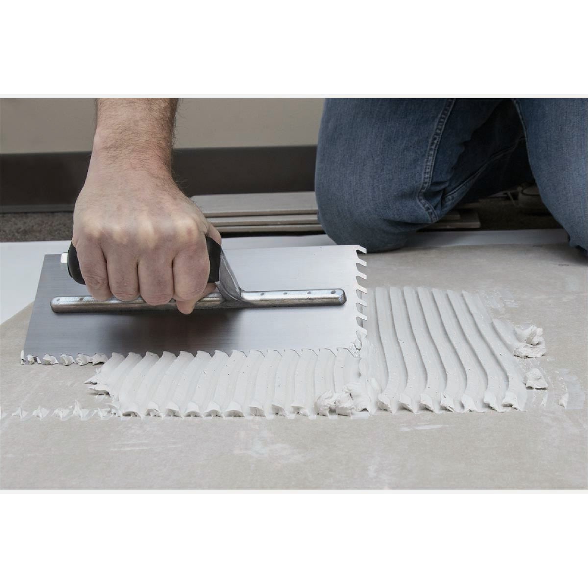 Marshalltown LayFlat 11 In. L 1/4 In. Notched Drywall Trowel Image 2