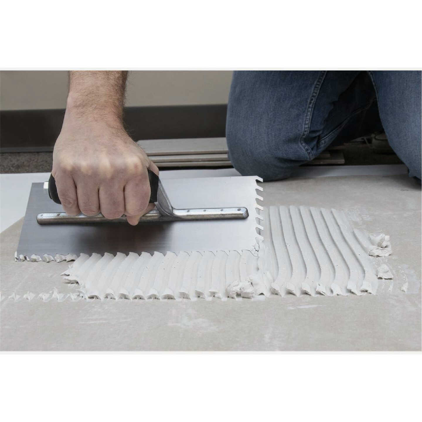 Marshalltown LayFlat 11 In. L 1/4 In. Notched Drywall Trowel Image 2