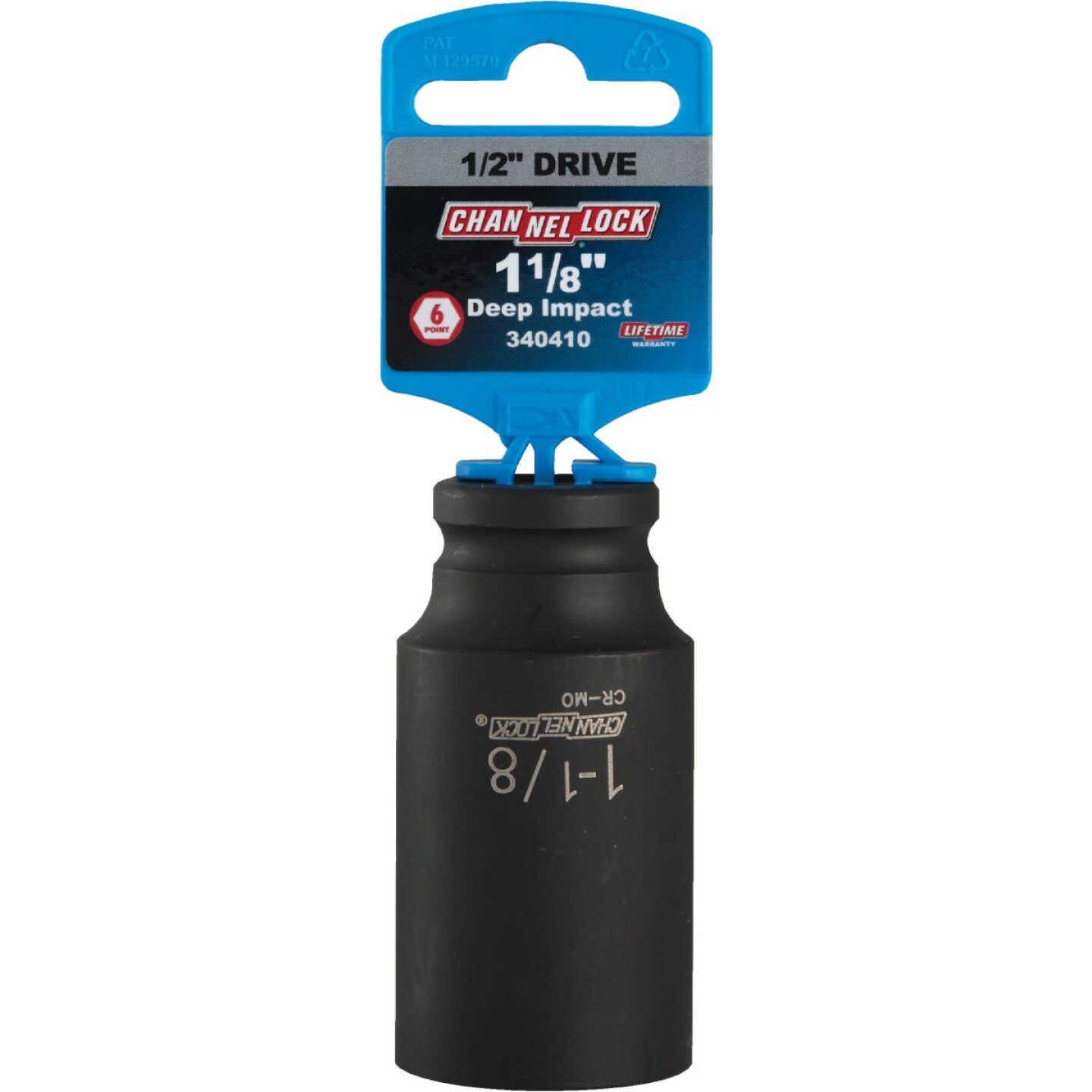 Channellock 1/2 In. Drive 1-1/8 In. 6-Point Deep Standard Impact Socket Image 2
