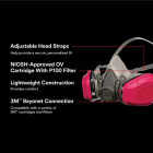 3M OV/P100 Performance Respirator for Household Use Image 2