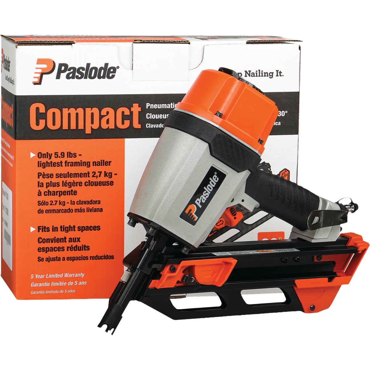Paslode 2-3/8 In. x 0.113 In. 30 Deg. Paper Tape Roundrive Collated Framing Nails (5000-Count) Image 4