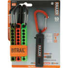Railer 10-Hole Bitrails in Black, Orange, Hi-Vis Green, & Camo Green with Carabiners (4-Pack) Image 5