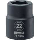 DEWALT 3/4 In. Drive 22mm 6-Point Deep Metric Impact Socket Image 1