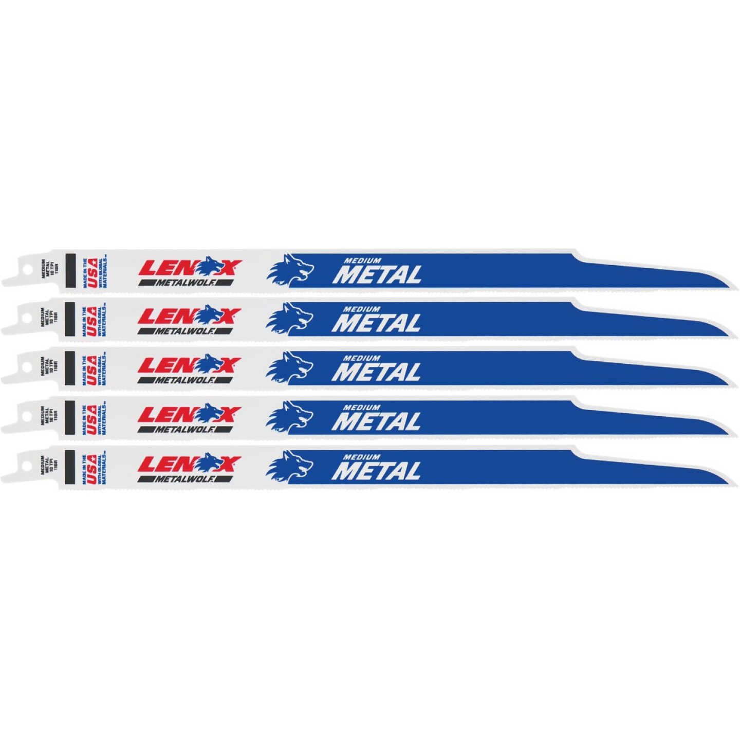 Lenox METALWOLF WAVE EDGE 12 In. 18 TPI Medium Metal Reciprocating Saw Blade (5-Pack) Image 1