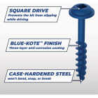 Kreg Blue-Kote #7 x 1-1/4 In. Square Coarse Thread Maxi-Loc Head Pocket-Hole Screw (100 Ct.) Image 2