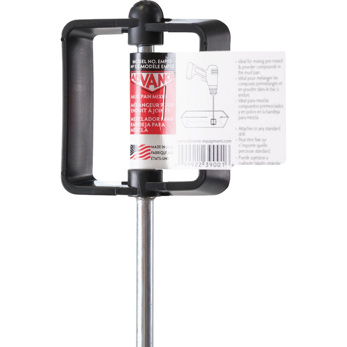 Advance Equipment 12 In. Mud Pan Mixer Image 2