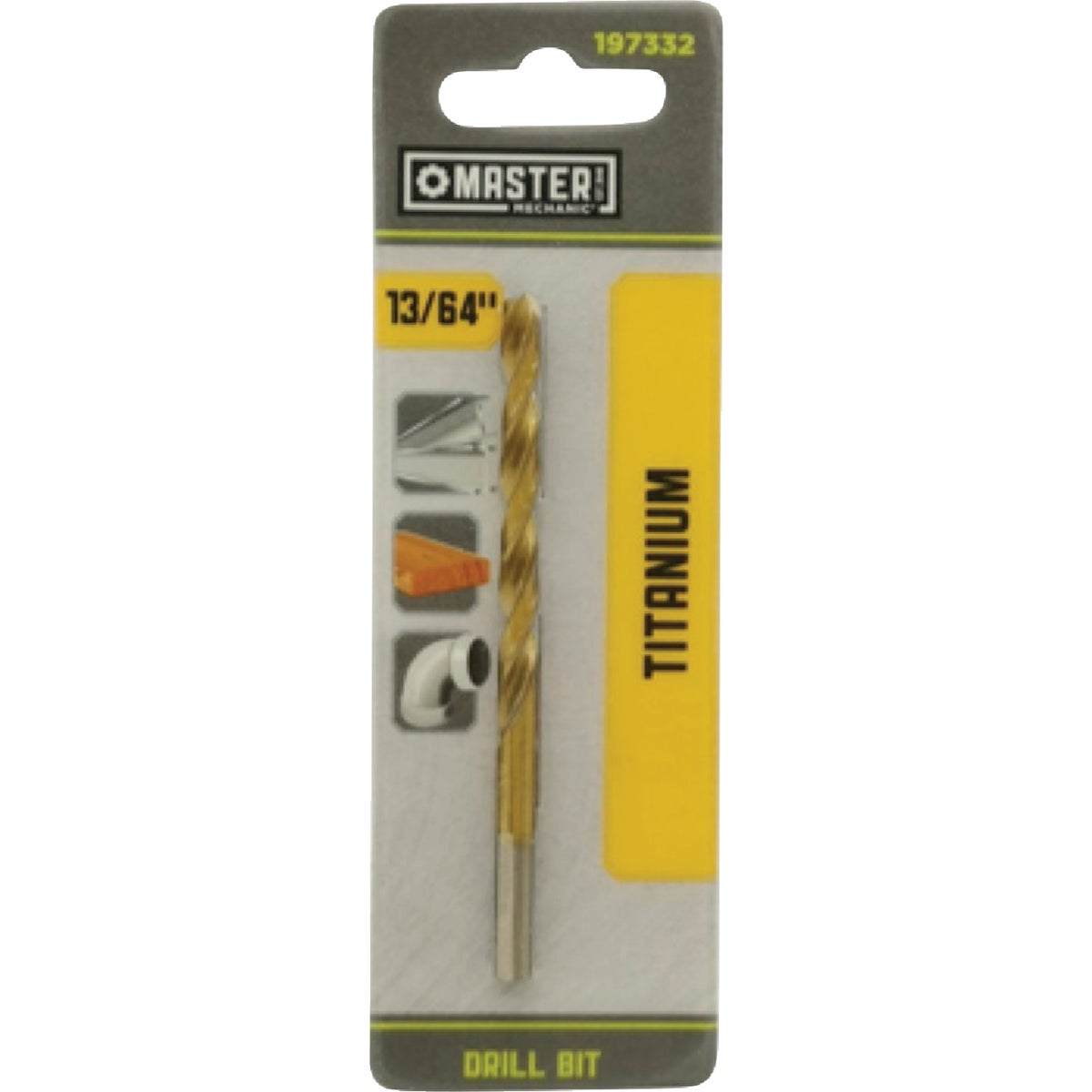 Master Mechanic 13/64 In. x 3-5/8 In. HSS Titanium Nitride Coated Drill Bit Image 1