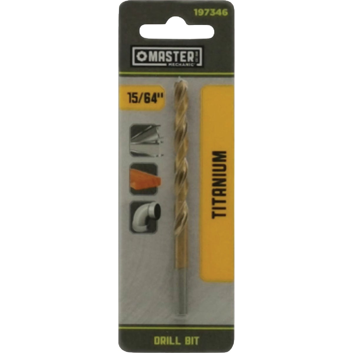 Master Mechanic 15/64 In. x 3-7/8 In. HSS Titanium Nitride Coated Drill Bit Image 1