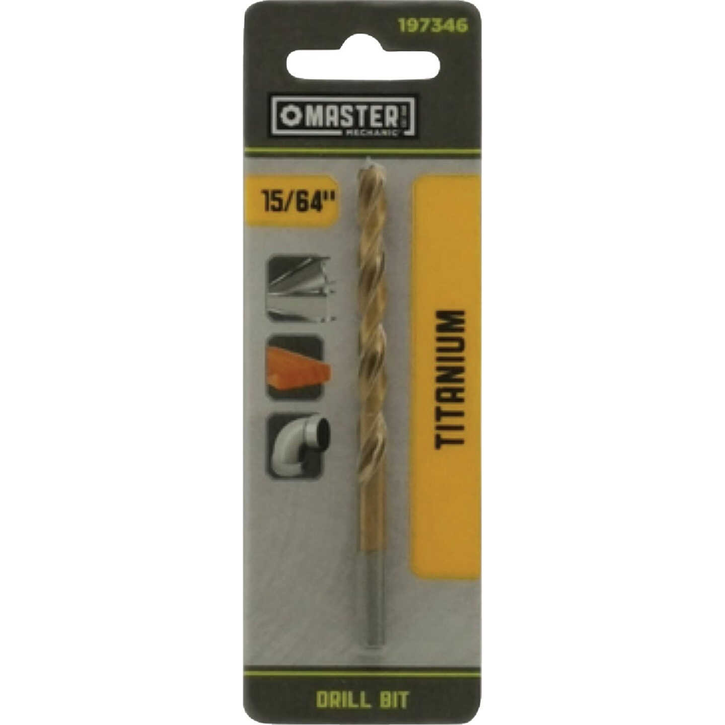 Master Mechanic 15/64 In. x 3-7/8 In. HSS Titanium Nitride Coated Drill Bit Image 1