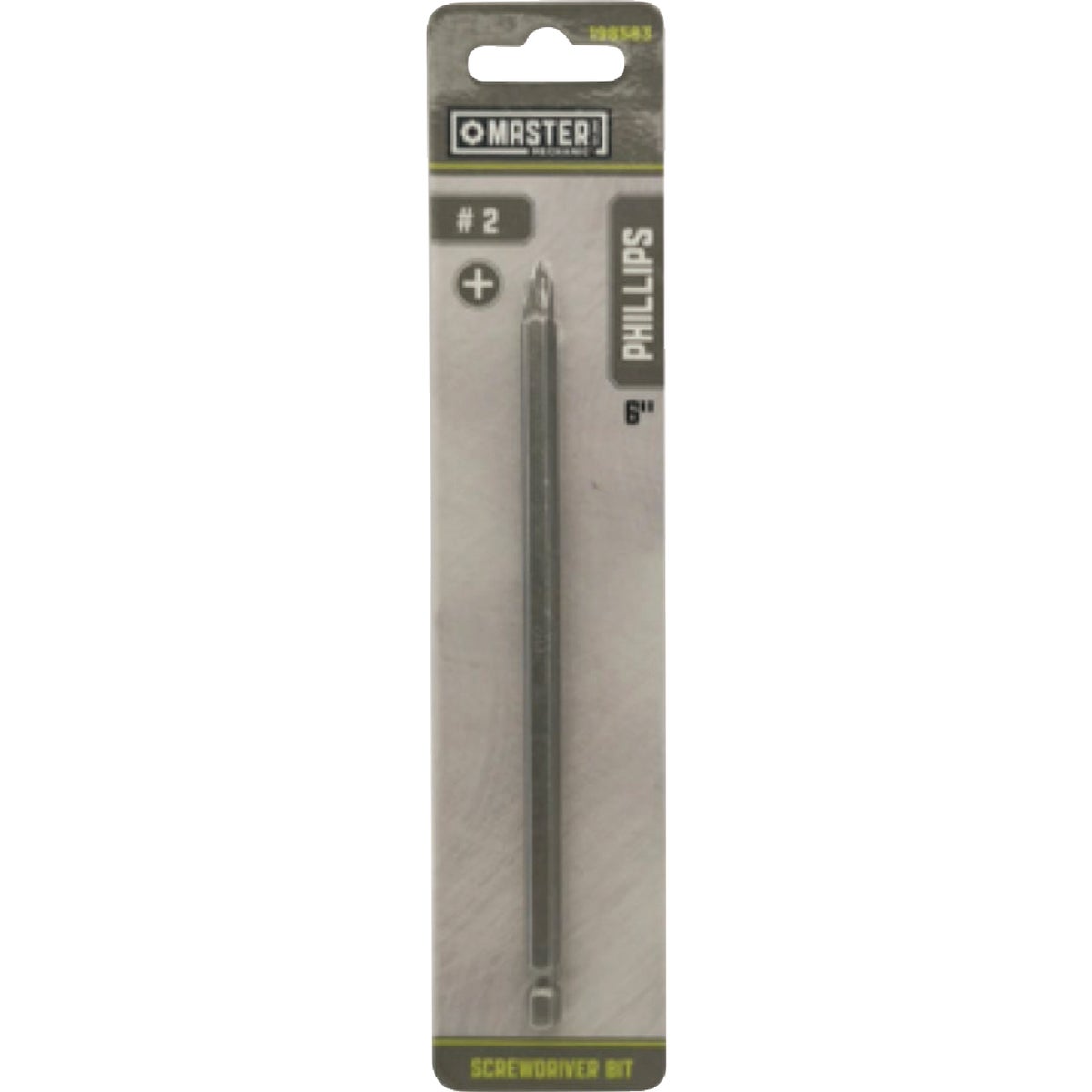 Master Mechanic 6 In. Phillips #2 Screwdriver Bit Image 1