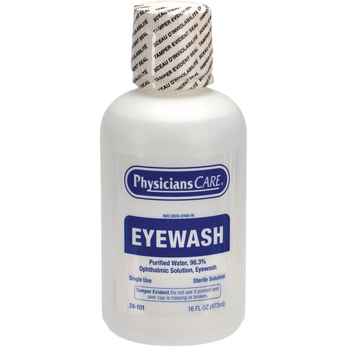 First Aid Only 16 Oz. Screw Cap Eyewash Refill Bottle