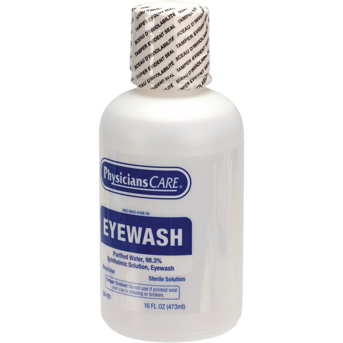 First Aid Only 16 Oz. Screw Cap Eyewash Refill Bottle Image 4