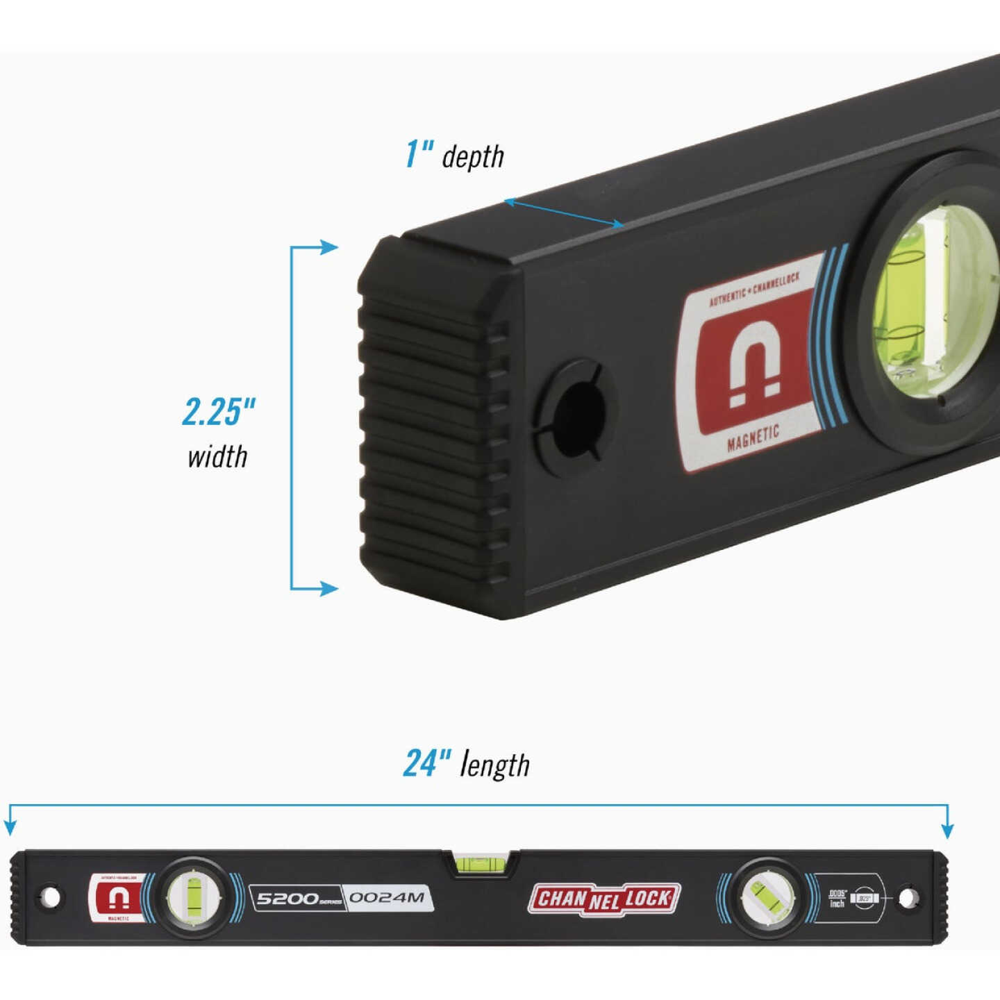 Channellock 24 In. Magnetic Box Beam Level Image 2