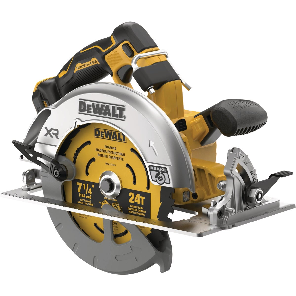 DEWALT 20V MAX XR Brushless 7-1/4 In. Cordless Circular Saw (Tool Only)