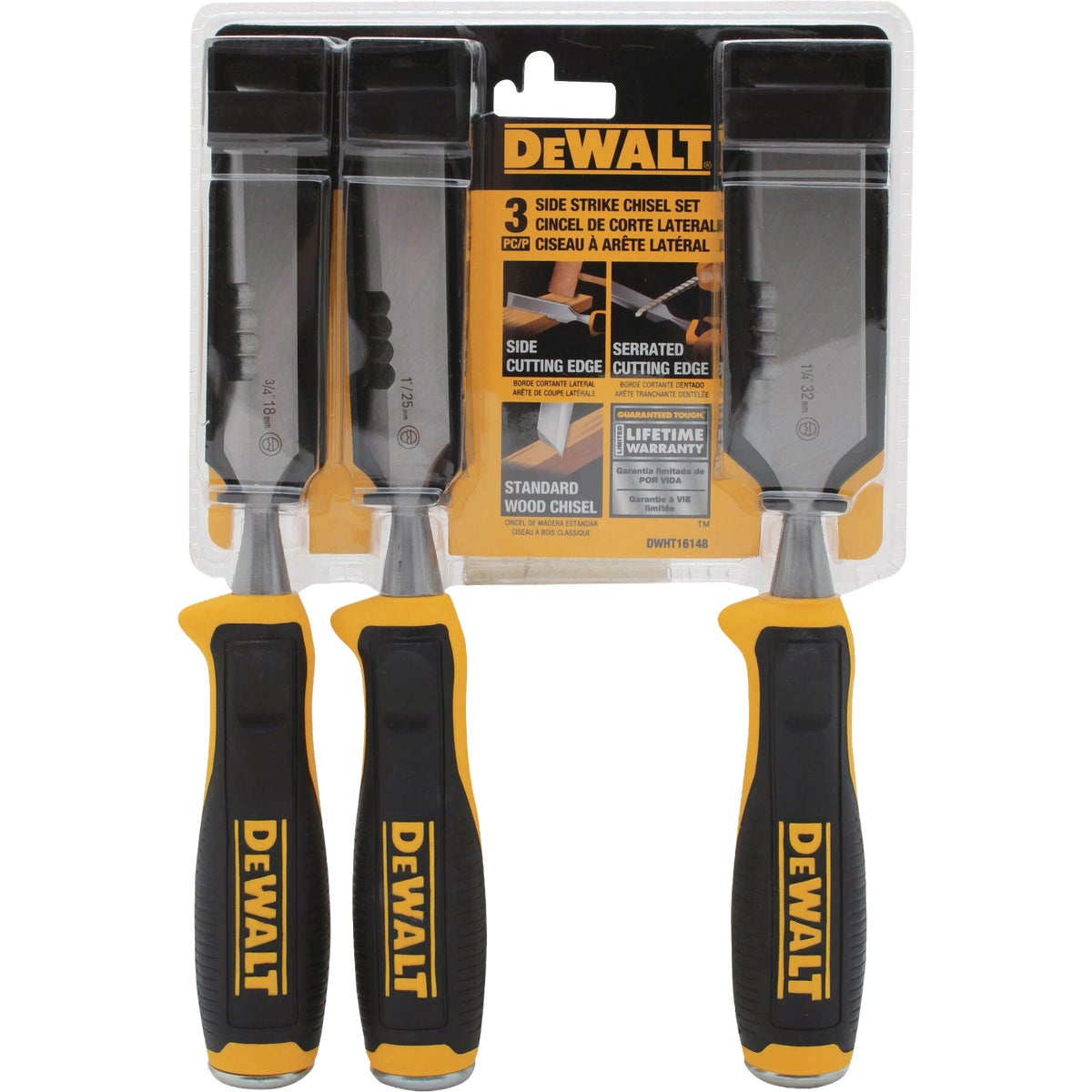 DEWALT Side Strike Wood Chisel Set (3-Piece) Image 2