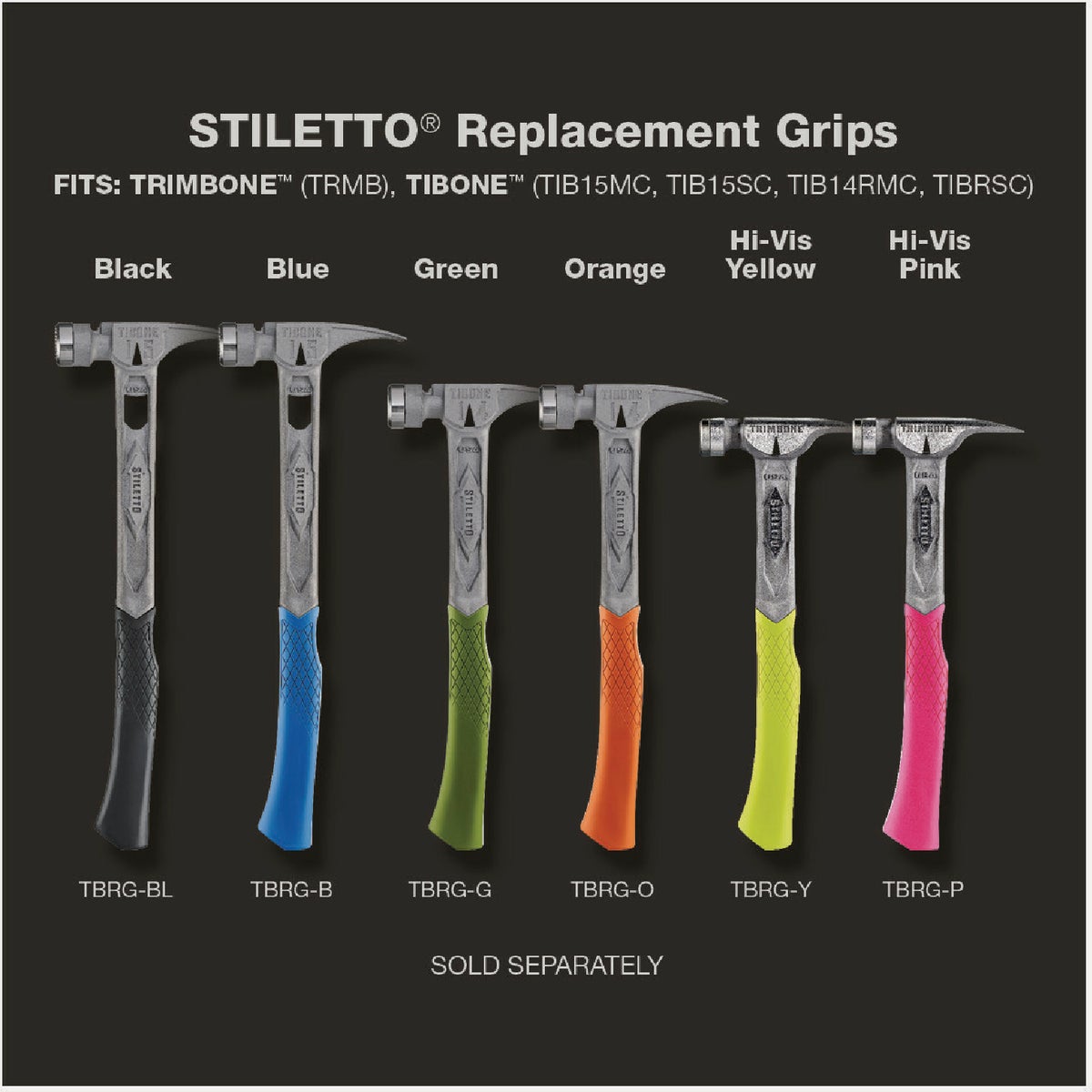 Stiletto Hammer Replacement Grip, Green Image 2