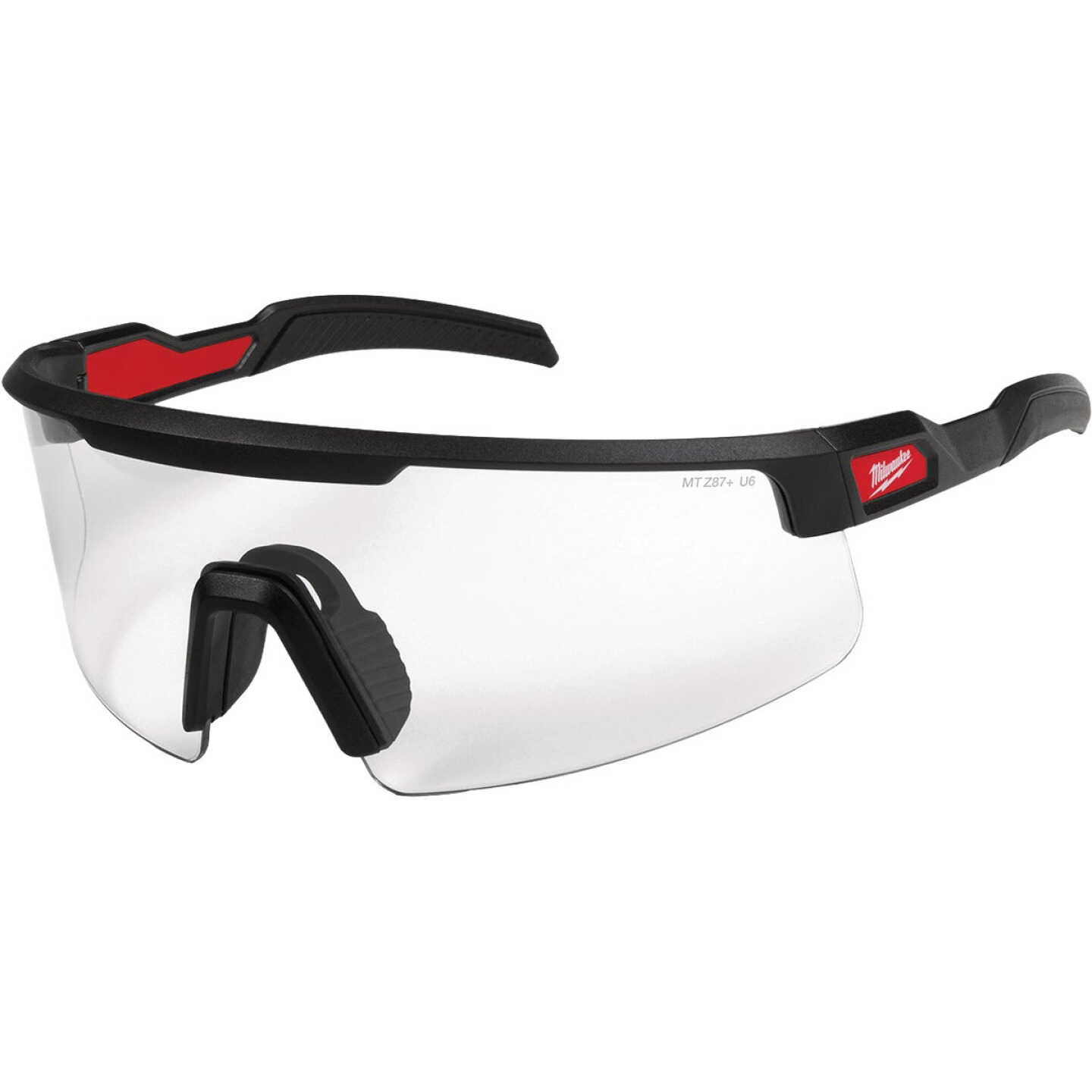 Milwaukee Wrap Around Safety Glasses with Clear Anti-Scratch Lenses Image 1