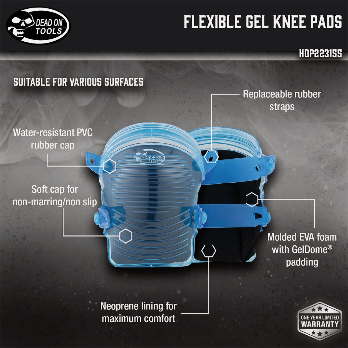 Dead On Flexible Gel Knee Pads Image 2
