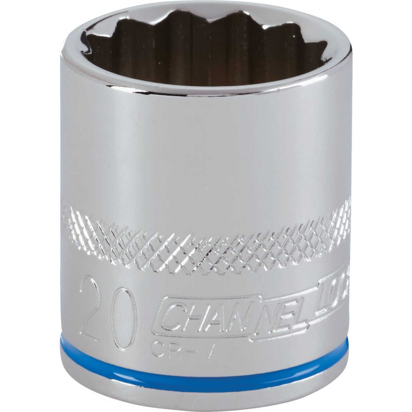 Channellock 3/8 In. Drive 20 mm 12-Point Shallow Metric Socket Image 1