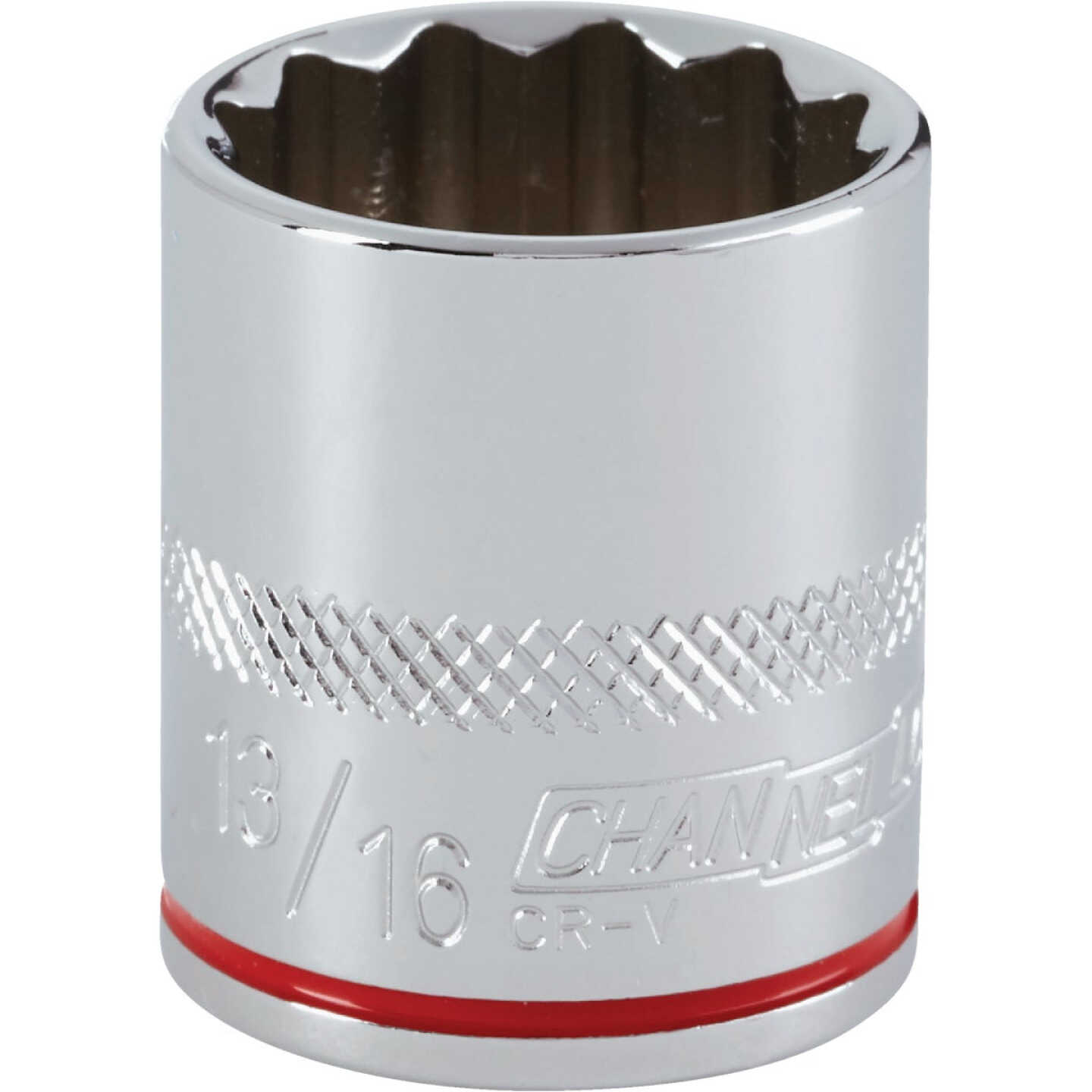 Channellock 3/8 In. Drive 13/16 In. 12-Point Shallow Standard Socket Image 1