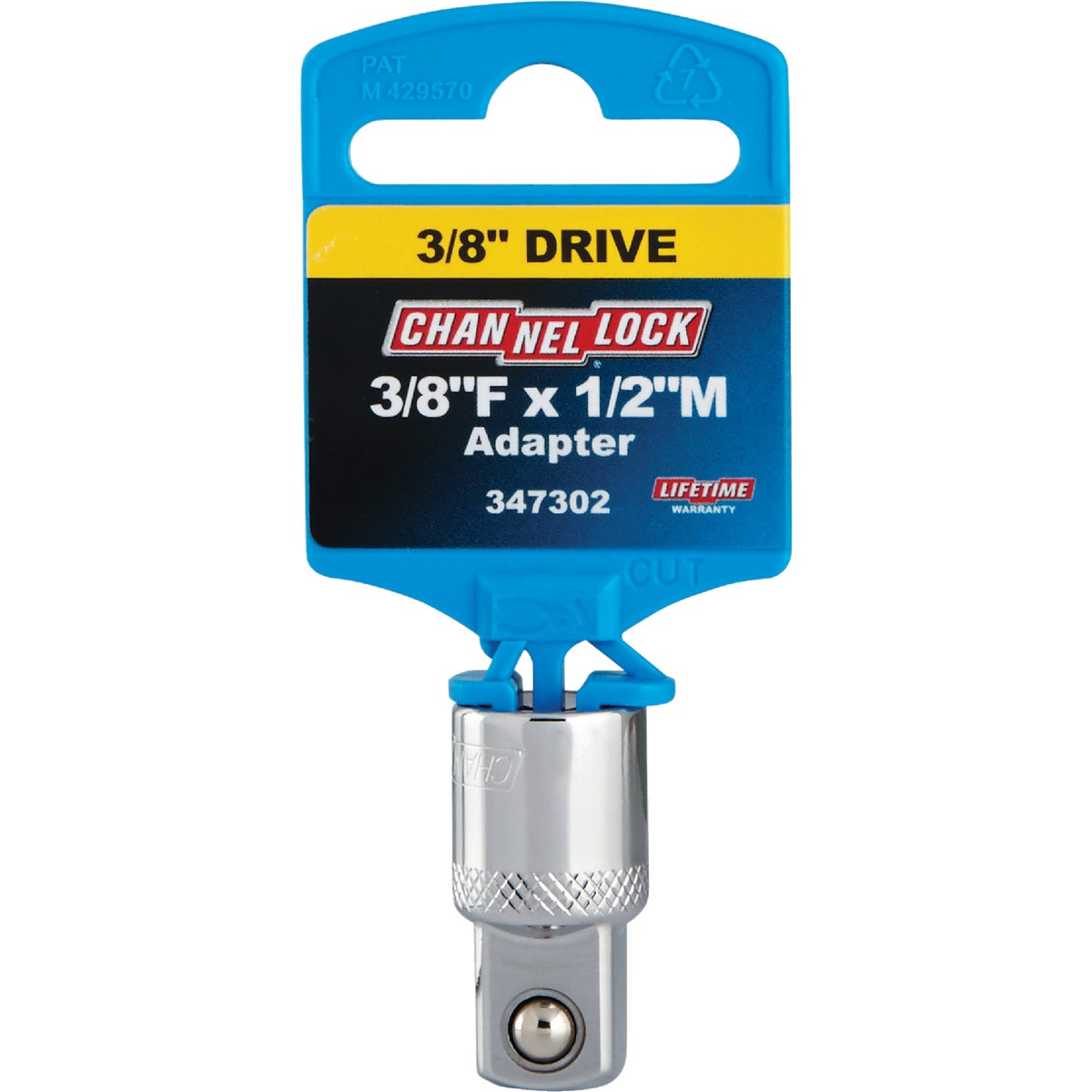 Channellock 3/8 In. F x 1/2 In. M Socket Adapter Image 2