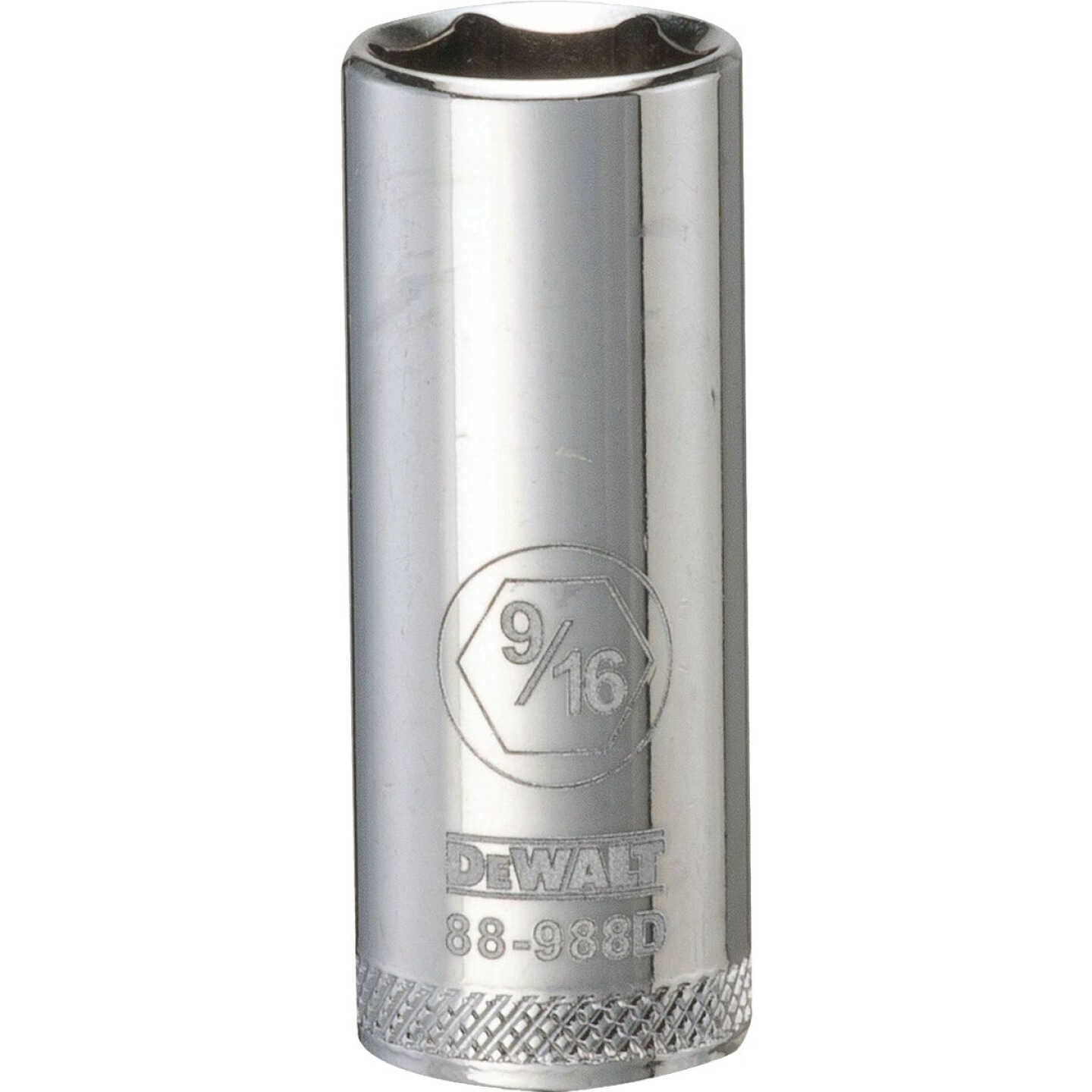 DEWALT 3/8 In. Drive 9/16 In. 6-Point Deep Standard Socket Image 1