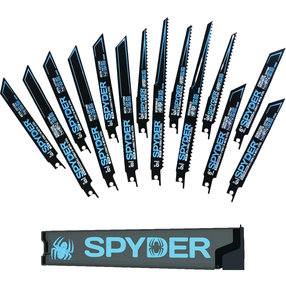 Spyder Bi-Metal Reciprocating Saw Blade Set (14-Piece)