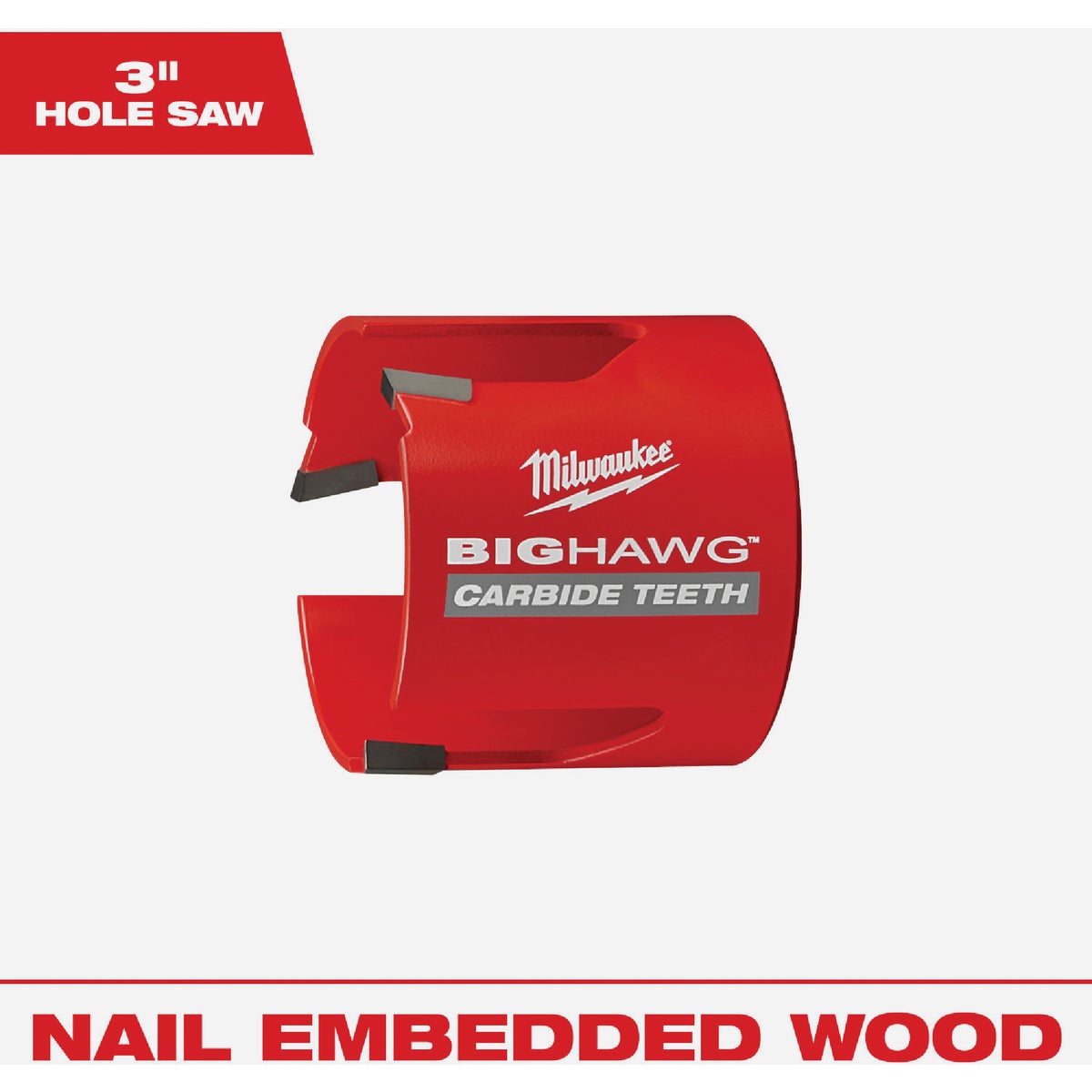 Milwaukee BIG HAWG 3 In. Carbide-Tipped Hole Saw Image 1