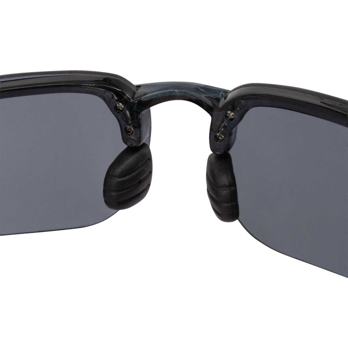 Crossfire ES4 Premium Crystal Black Frame Safety Glasses with Smoke Lens Image 3