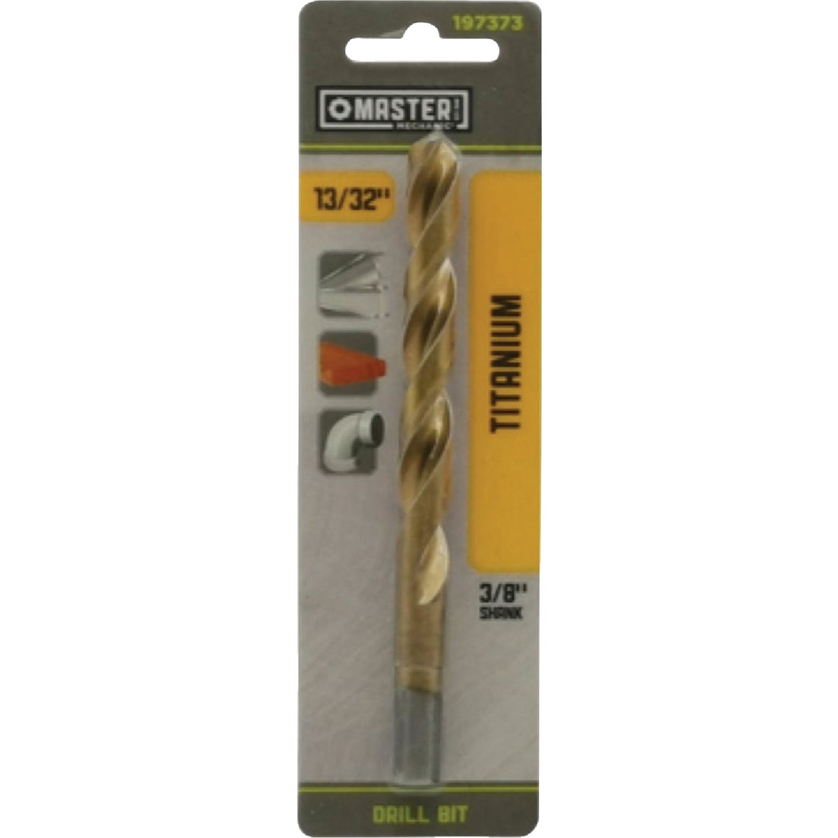Master Mechanic 13/32 In. x 5-1/4 In. HSS Titanium Nitride Coated Drill Bit Image 1