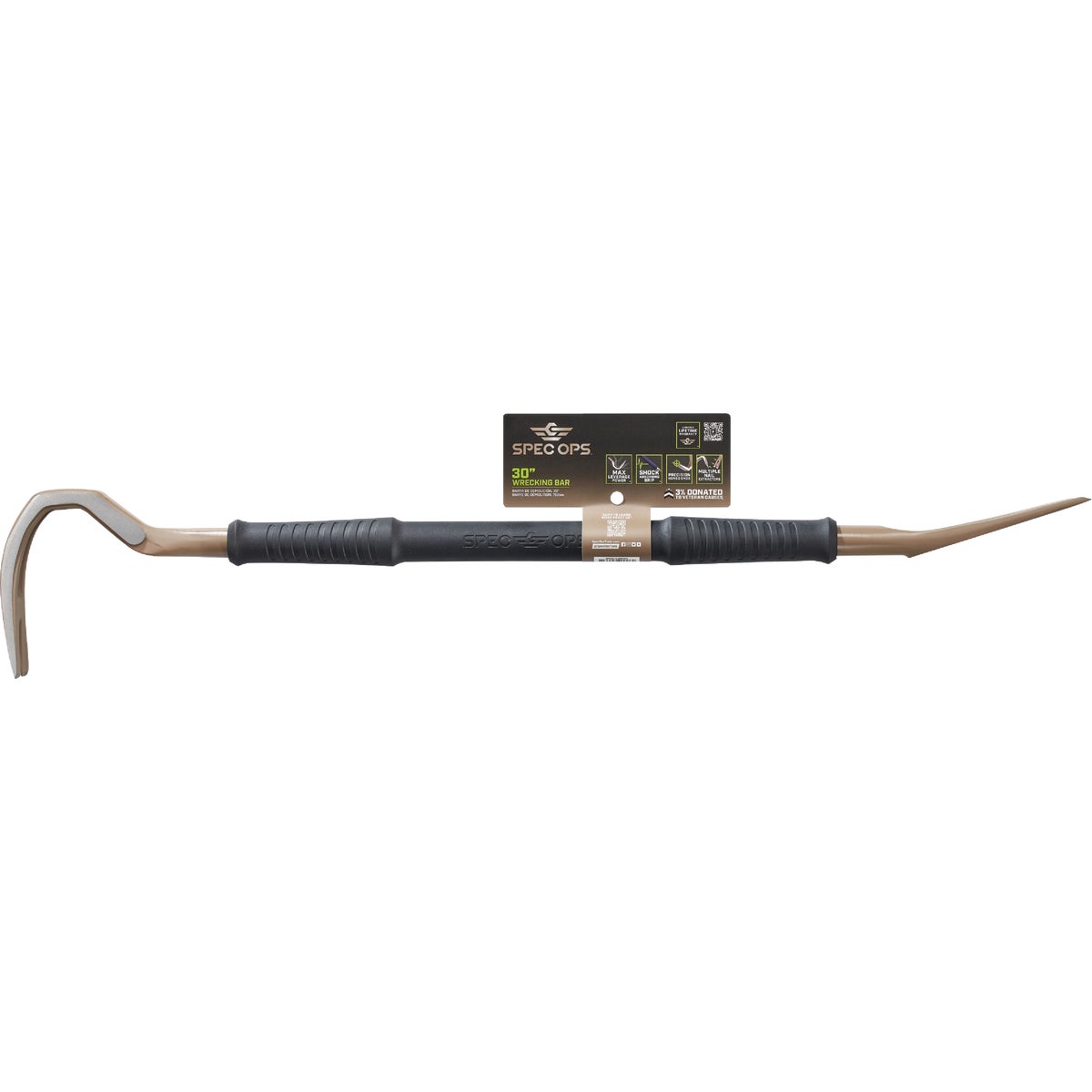 Spec Ops 30 In. High-Carbon Steel Wrecking Crowbar Image 7