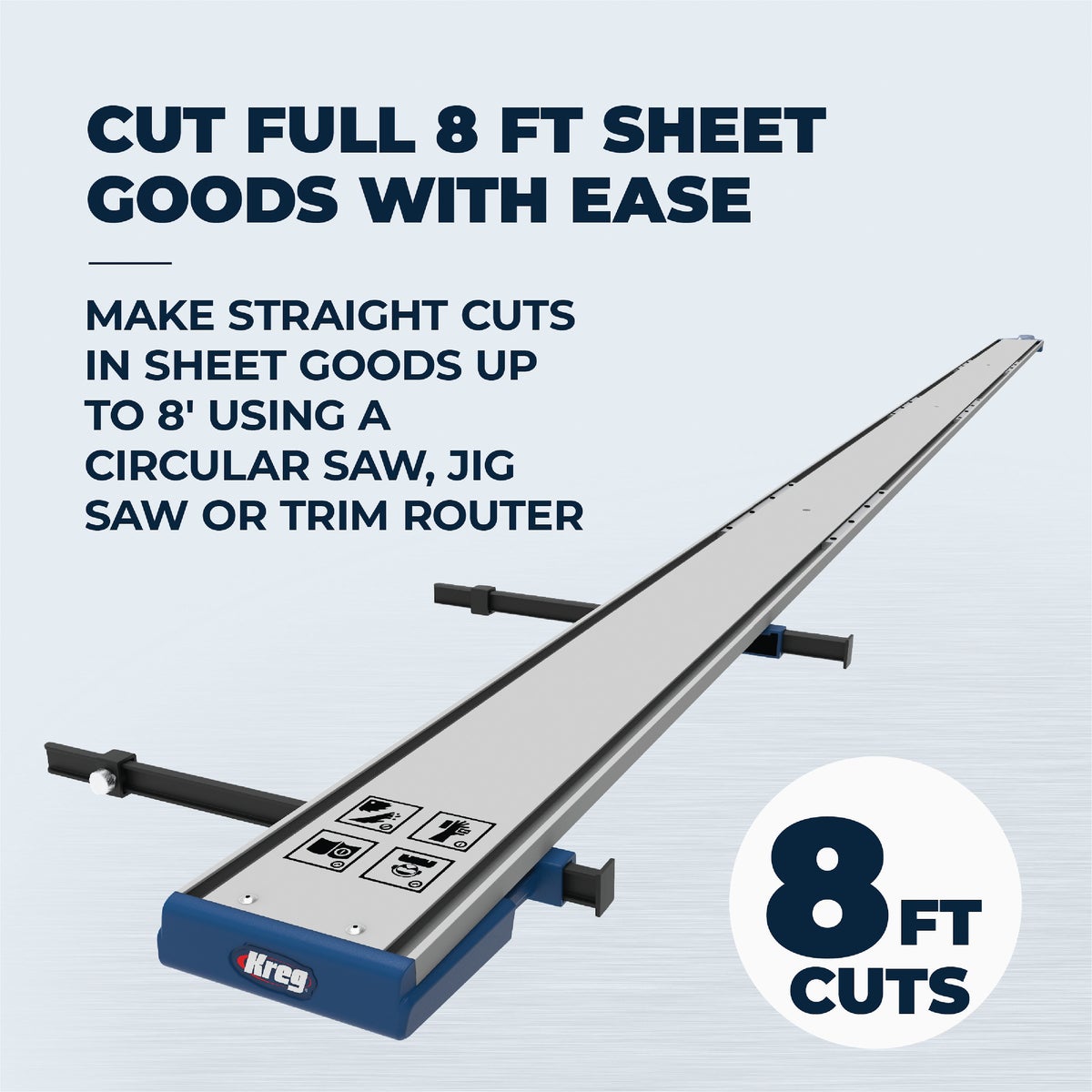 Kreg 8 Ft. Straight Edge Guide XL Image 8