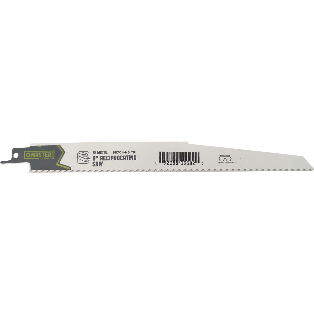 Master Mechanic Xtreme 9 In. 6-Tooth Bi-Metal Demolition Reciprocating Saw Blade Image 1