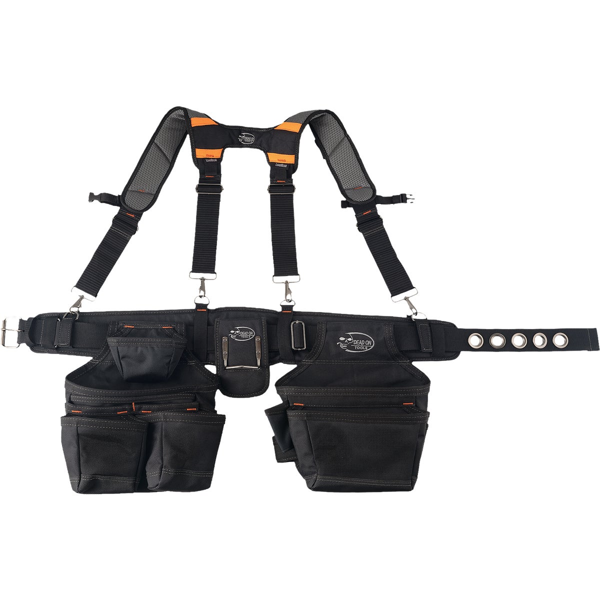 Dead On 2-Pouch Professional Carpenter's Tool Belt with Suspenders