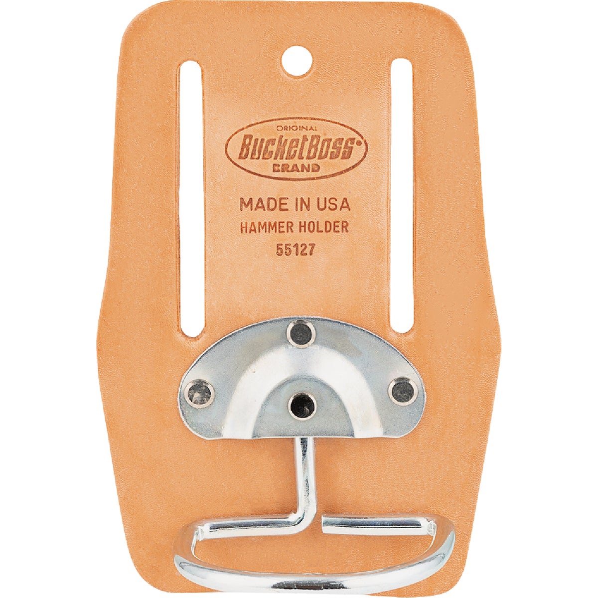 Bucket Boss Saddle Leather Swinging Hammer Holder