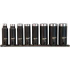 Milwaukee SHOCKWAVE Standard 3/8 In. Drive 6-Point Deep Impact Driver Set (8-Piece) Image 1