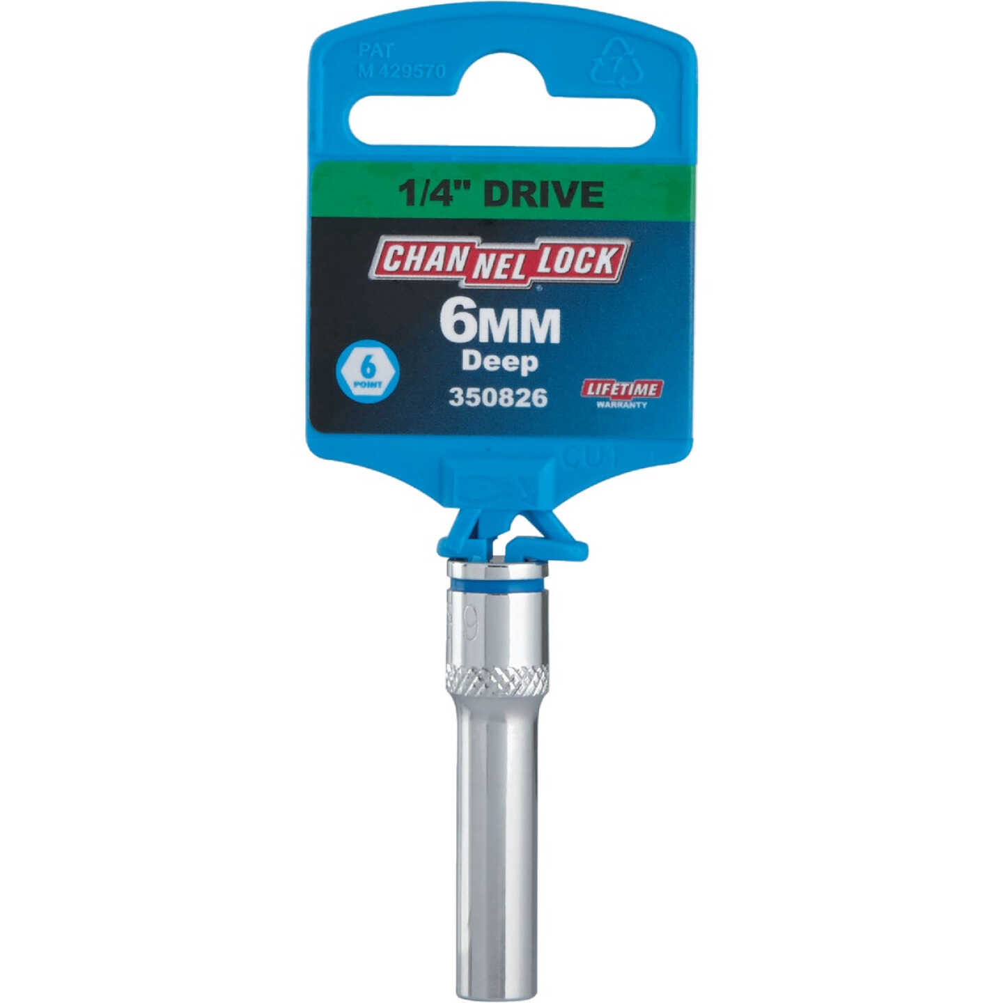 Channellock 1/4 In. Drive 6 mm 6-Point Deep Metric Socket Image 2