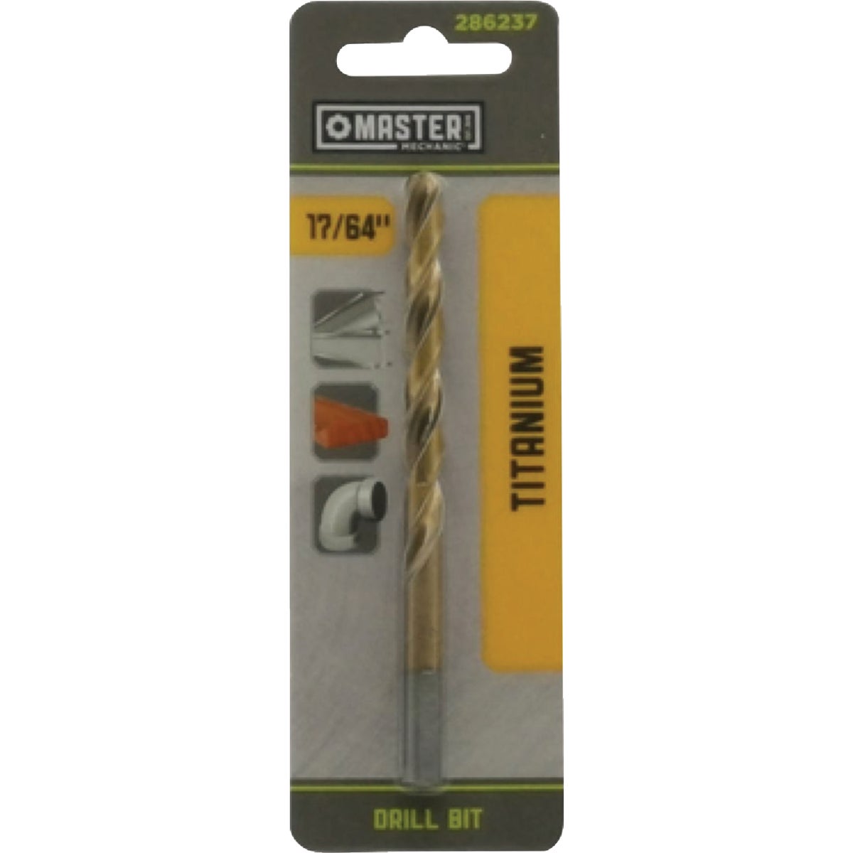 Master Mechanic 17/64 In. x 4-1/8 In. HSS Titanium Nitride Coated Drill Bit Image 1