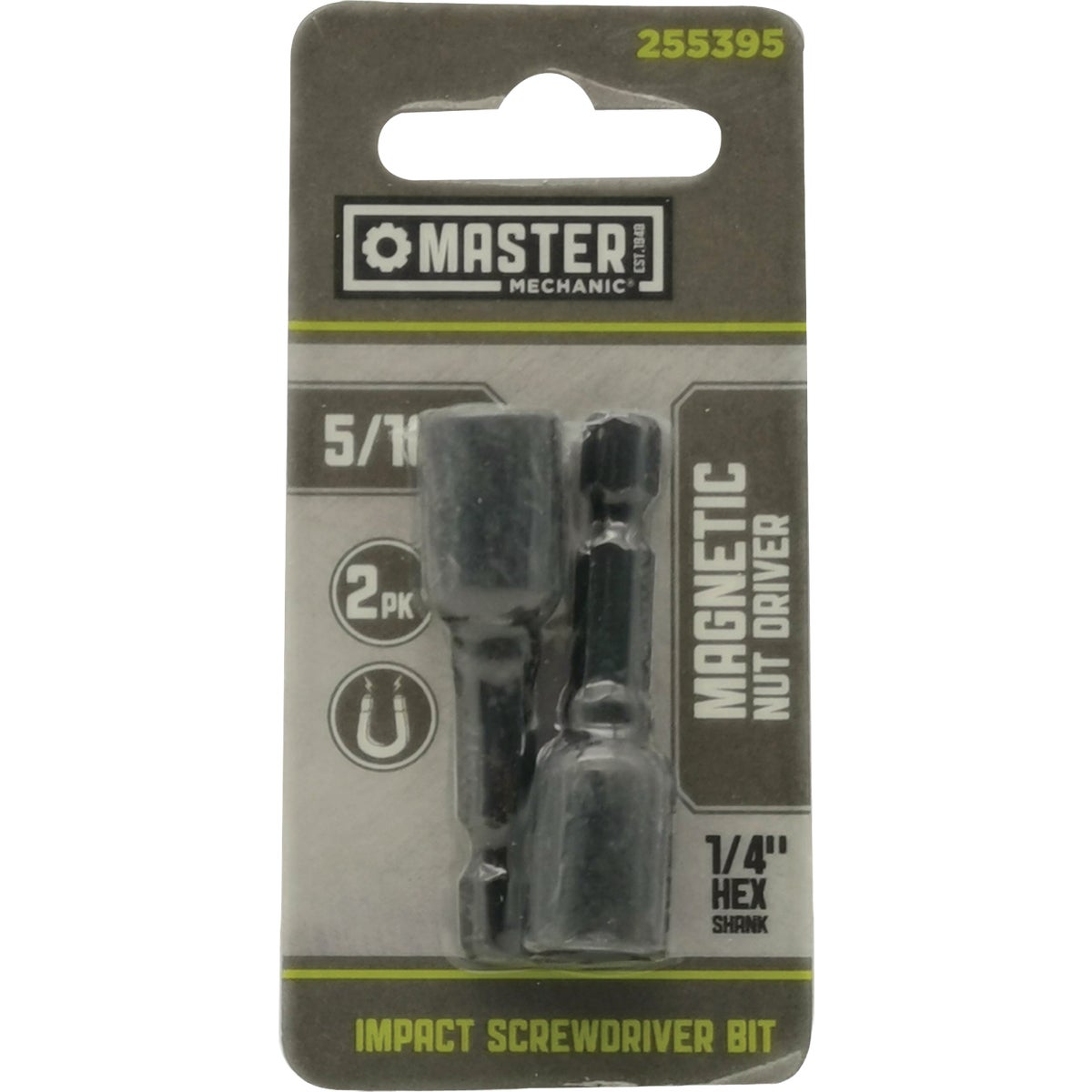 Master Mechanic 5/16 In. Impact Magnetic Nut Driver (2-Pack)