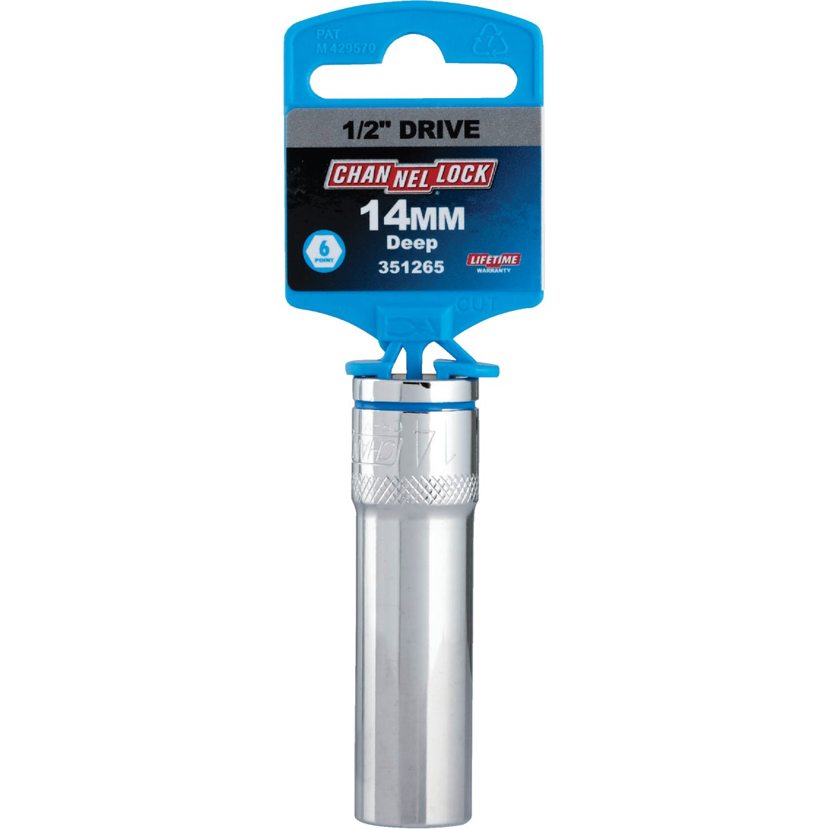 Channellock 1/2 In. Drive 14 mm 6-Point Deep Metric Socket Image 2