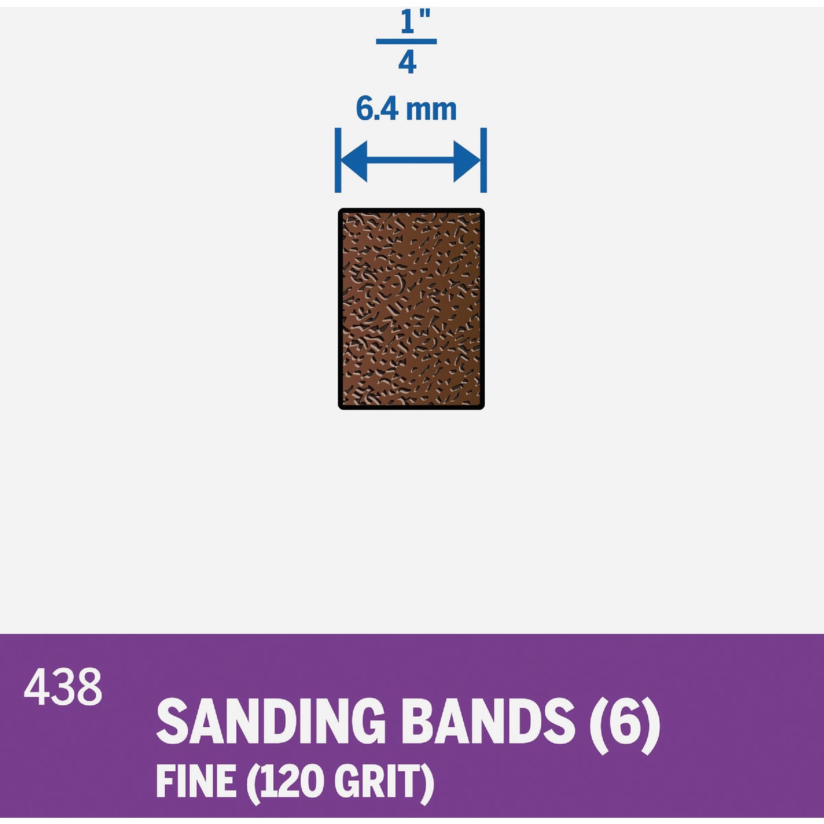 Dremel 1/4 In. 120 Fine Drum Sander Band Image 2