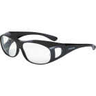 Crossfire OG3 Over the Glass Large Shiny Pearl Gray Frame Safety Glasses with Clear Lens Image 1