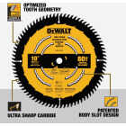 DEWALT 10 In. 80-Tooth Fine Finish Circular Saw Blade Image 2
