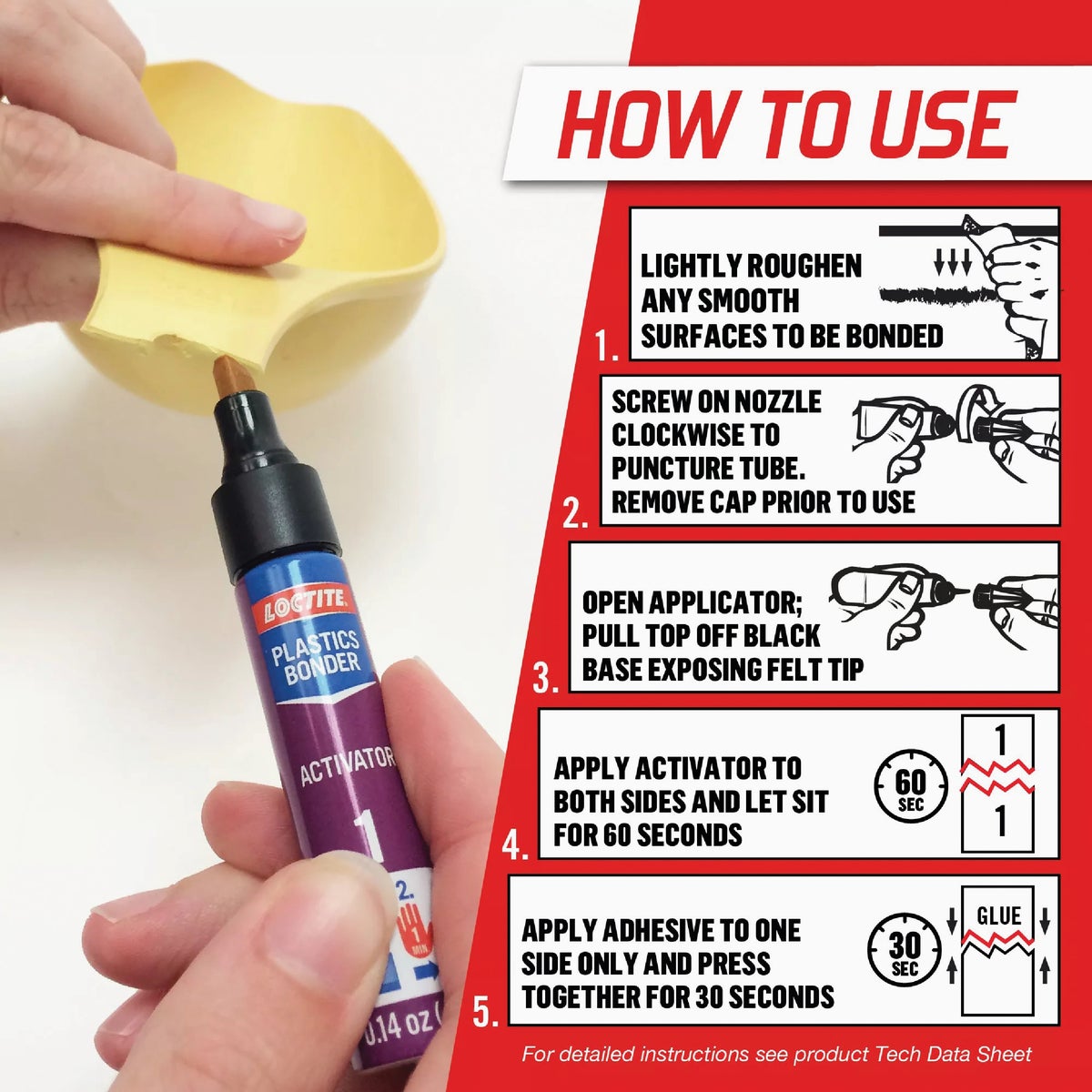 LOCTITE 2 gm Plastic Glue Bonder Image 2