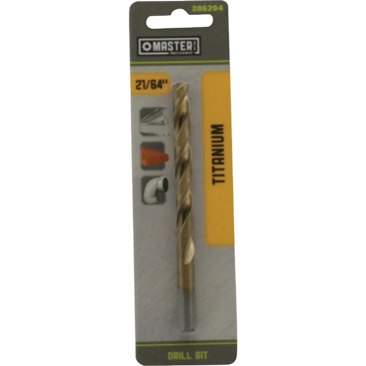 Master Mechanic 21/64 In. x 4-5/8 In. HSS Titanium Nitride Coated Drill Bit Image 1