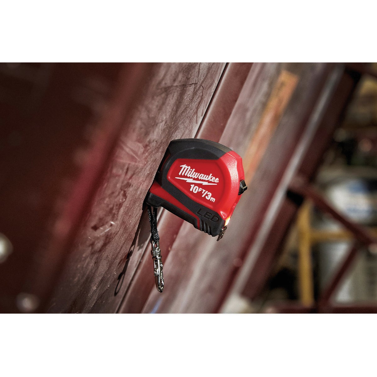 Milwaukee 10 Ft. Keychain Tape Measure with LED Image 4