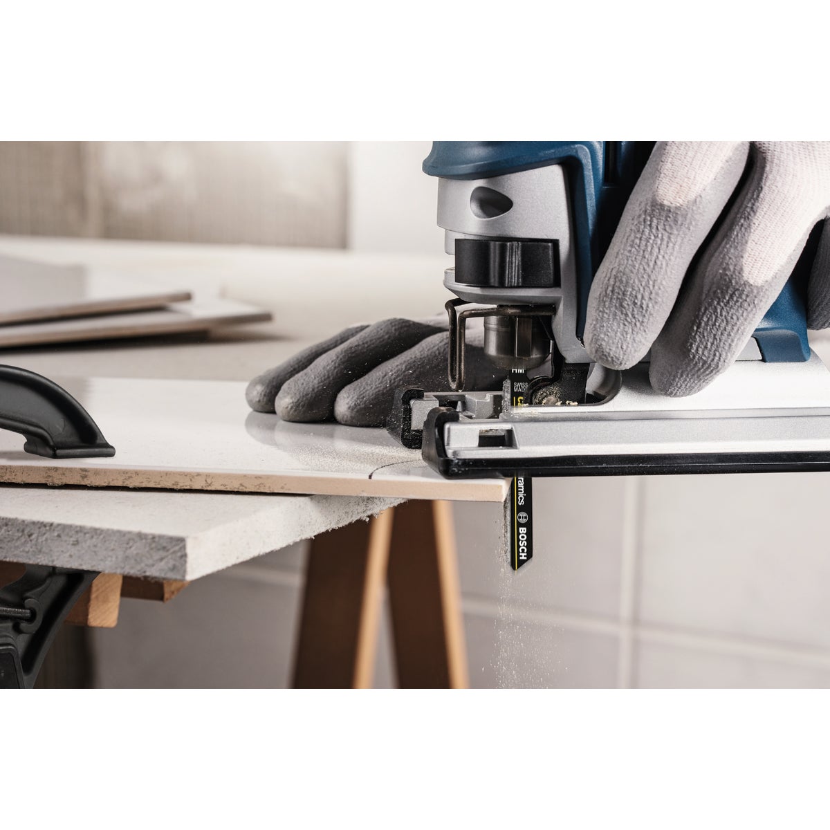 Bosch 3-1/4 In. T-Shank Carbide Grit Jig Saw Blade for Ceramic Image 2