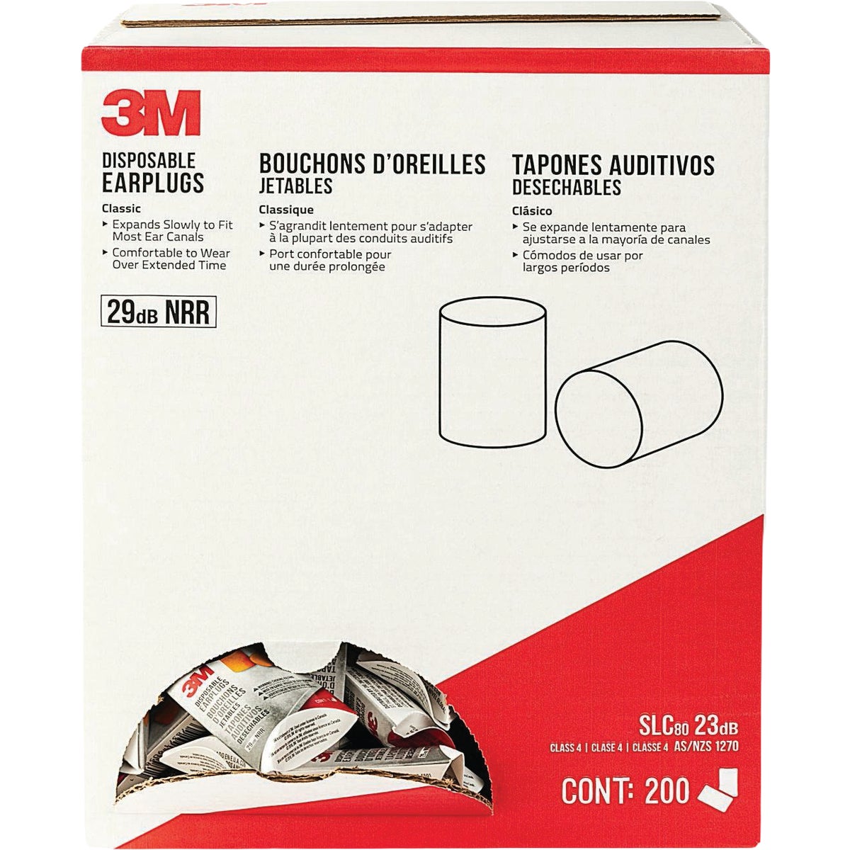 3M Disposable Classic Earplugs Image 4