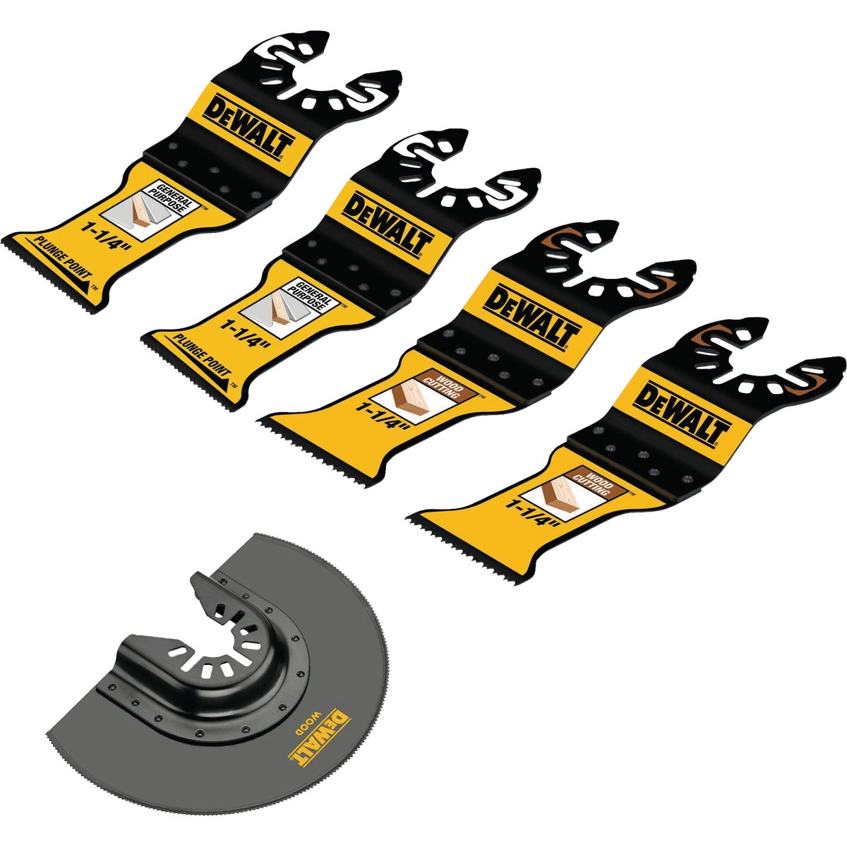 DEWALT General Purpose Oscillating Tool Blade Set (5-Piece)