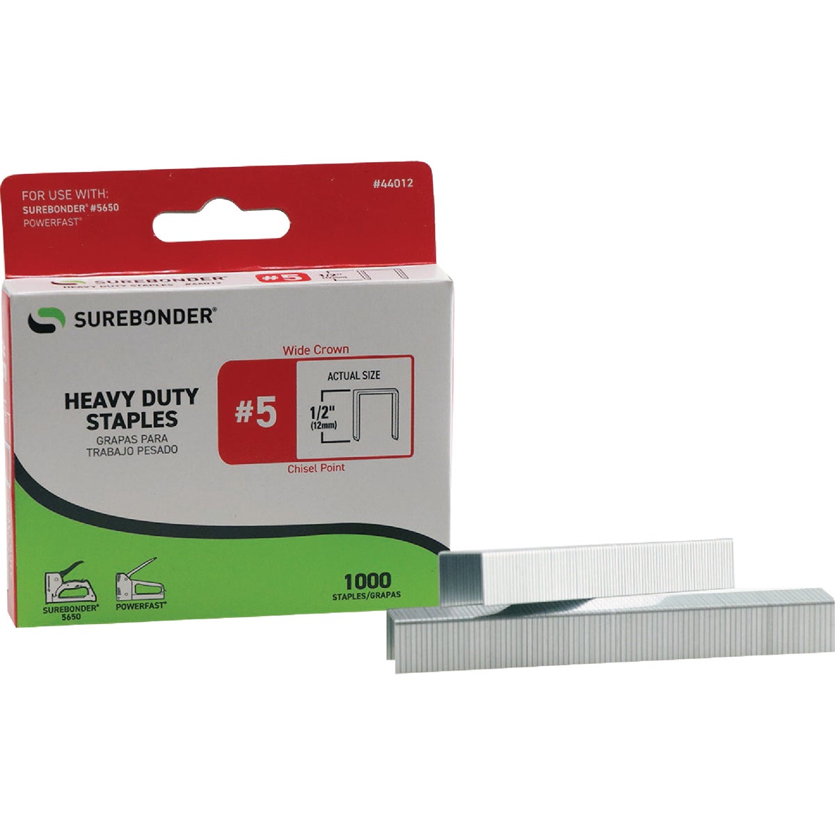 Surebonder 1/2 In. Wide Crown Staple (1000-Pack)